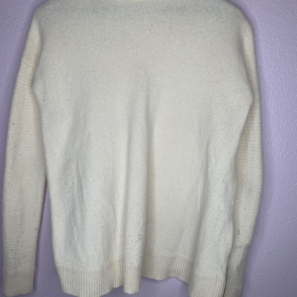 J Crew Gold Zip up Sweater - Picture 3 of 3